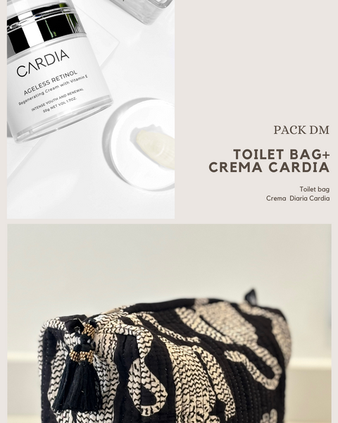 TOILET BAG + CREMA DIARIA CARDIA